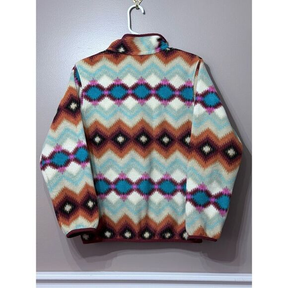 Vintage Patagonia Synchilla Fleece Pullover Sweater Timber Twist Aztec Print XS - Picture 11 of 12